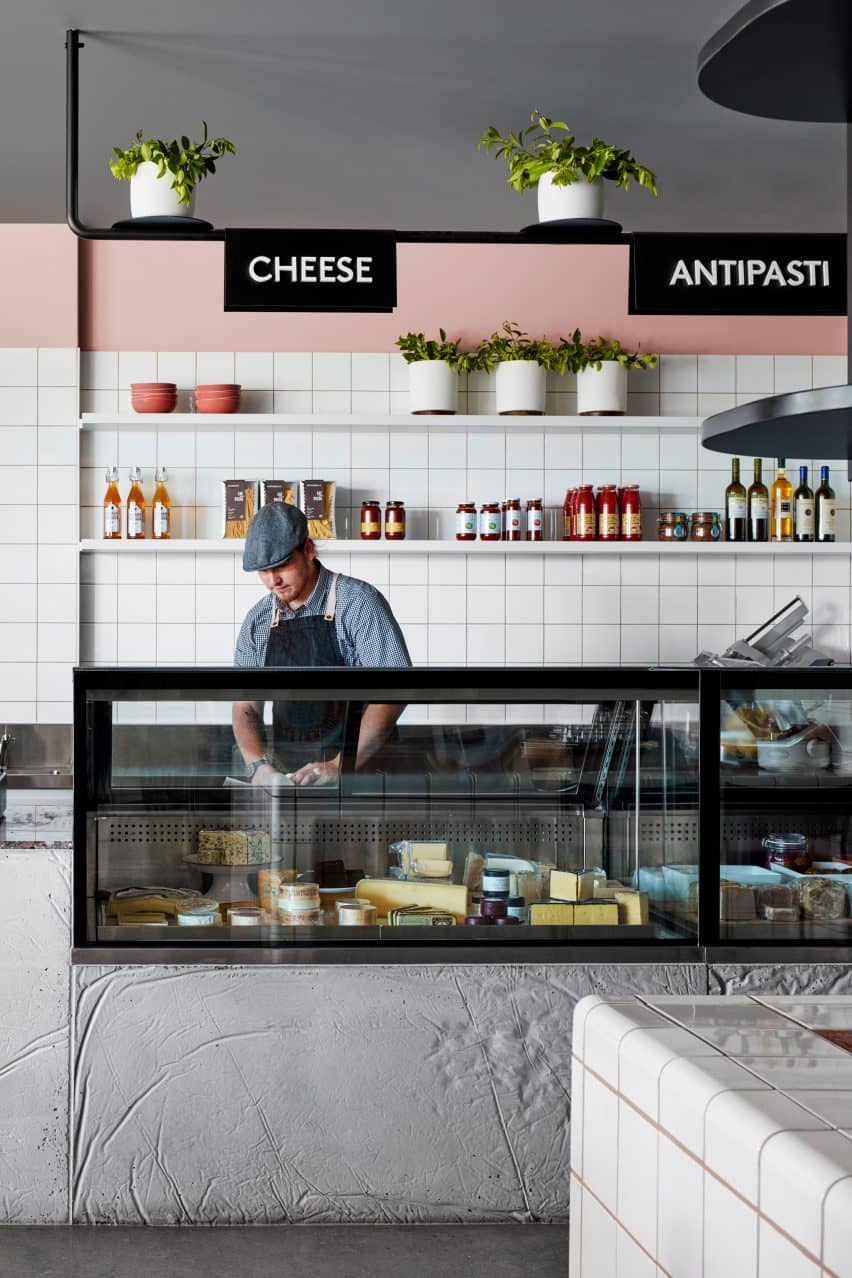 Interiors of Hunter & Co Deli in Melbourne, designed by Mim Design